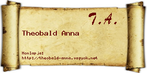 Theobald Anna névjegykártya